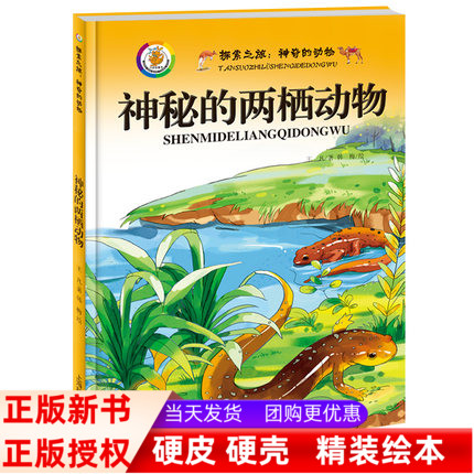 幼儿园用书 神秘的两栖动物精装硬壳绘本 探索之旅神奇的动物 精装探索可爱的鱼类美丽的鸟类 有趣的爬行动物