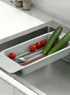 厨房水槽滤水篮家用厨房水槽塑料淋水架沥水架洗菜盆沥水篮洗碗盆