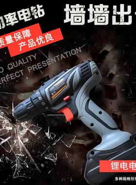 rorst路世特锂电充电手电钻钻双速电动起子机螺丝刀手枪家用手钻