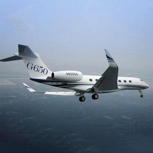 G650公务机模型仿真飞机模型拼装航模摆件仿真飞机模型客机45cm