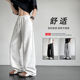 男士 春秋2025新款 直筒休闲裤 白花灰弯刀卫裤 子秋冬加绒宽松运动裤