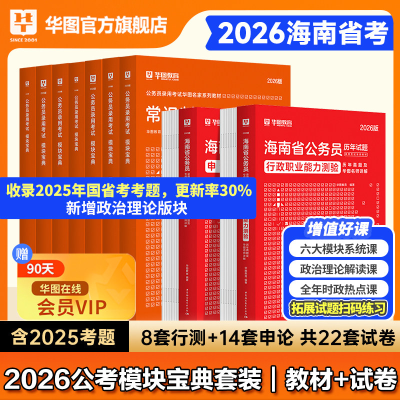 华图海南省公务员2026考试用书图片