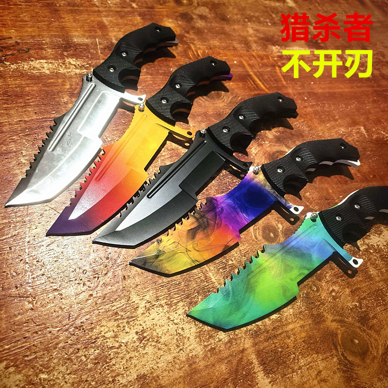 CSGO猎杀者廓尔喀刀M9未开刃金属模型游戏周边工艺品收藏品