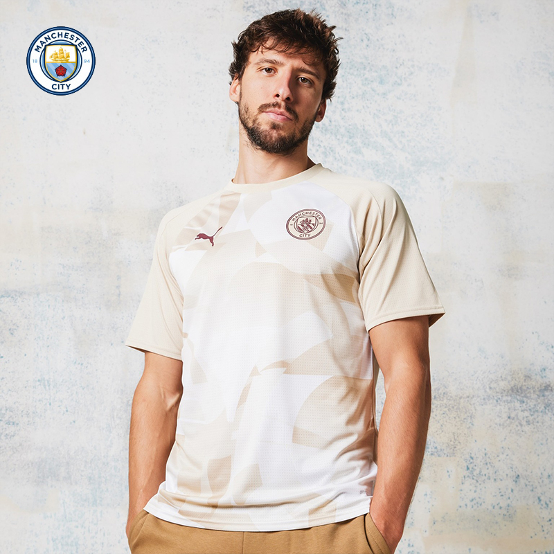 曼城短袖T恤男子预赛T恤