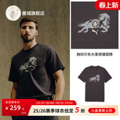 上衣 T恤新年系列短袖 深灰色 2026马年限定短袖 曼城