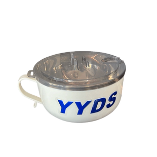 304不锈钢泡面碗饭碗大号带盖学生宿舍易洗可沥水方便面碗筷套装