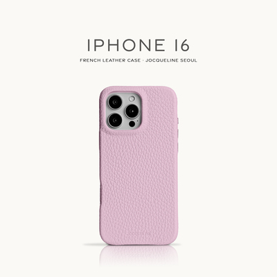 适用iPhone16系列 按键款  JOCQUELINE法国进口皮革手机壳 Ⅳ