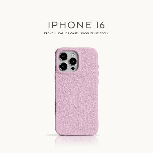 适用于iPhone16系列 按键款  JOCQUELINE法国进口皮革手机壳