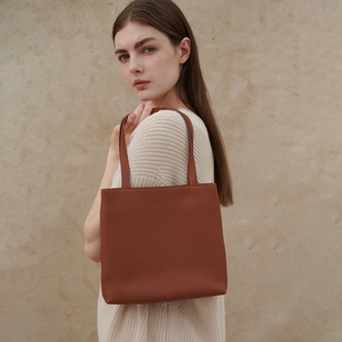 手工缝线JOCQUELINE简约小方包 全牛皮皮革制作小包包 INS 腋下包