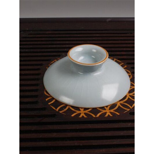 汝窑盖碗盖子单卖三才茶碗茶杯配盖托陶瓷功夫茶具茶壶配件零配