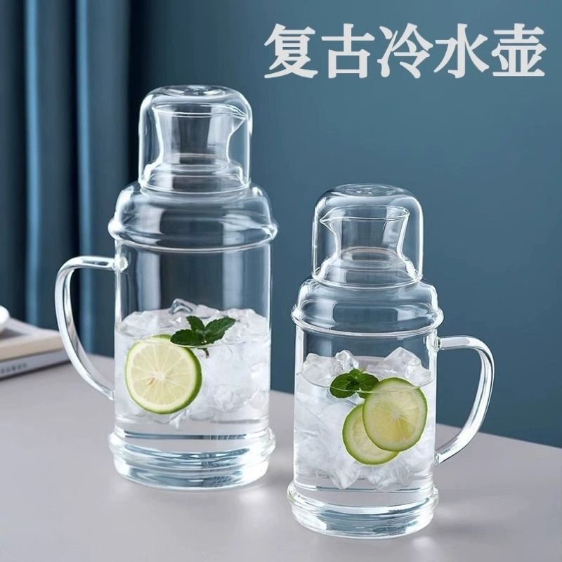 家用玻璃冷水壶大容量耐热日式储水瓶凉白开杯茶壶套装开水凉