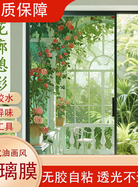 卫生间窗户防走光磨砂贴纸透光