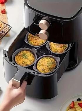 跨境新8.5寸大号品正方形sk129杯空气炸锅垫硅胶烤蛋蒸蛋模具组合