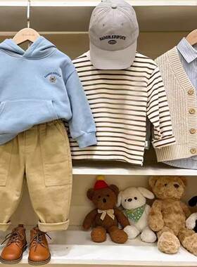 【四2616】儿童春秋新款侧口袋字母Myl休闲长袖衬衣110-150 44-56