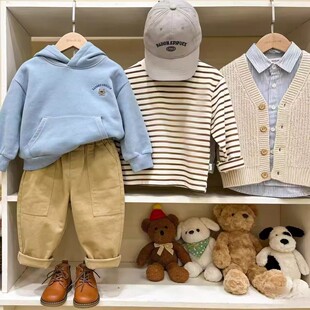 春季 后口袋刺绣动物牛仔裤 儿童牛仔裤 130 小猪26001