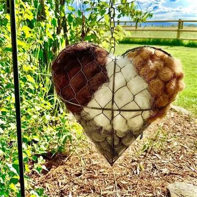 个性实用便携潮款Bird Nesting Heart Outdoor鸟巢心户外庭院装饰