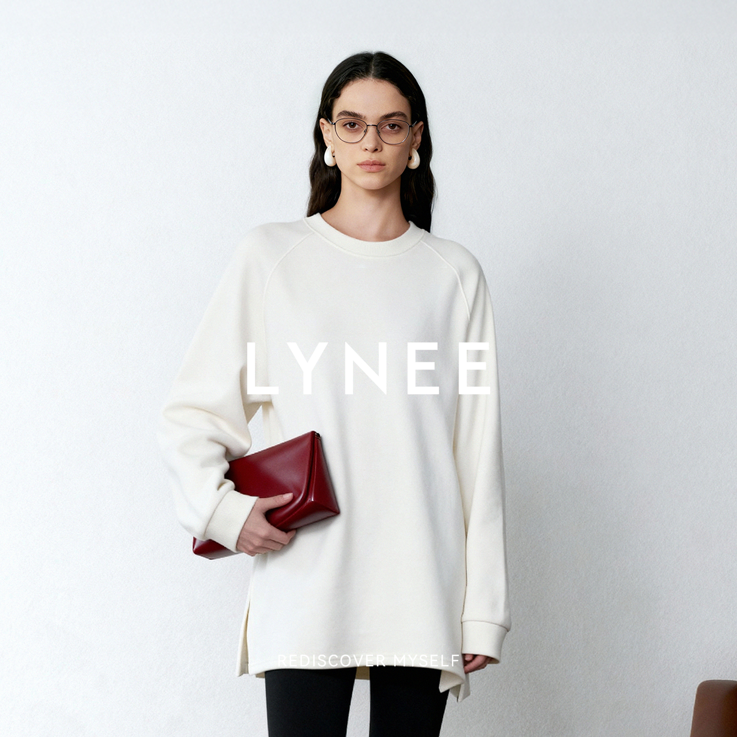 LYNEE 【暖绒芝士】基础款时尚百搭套头长袖宽松拉绒加厚T恤