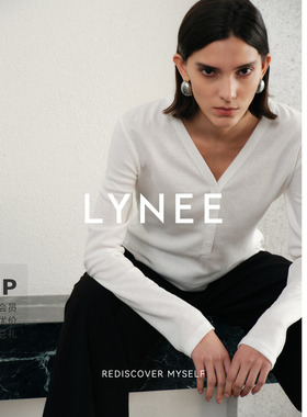 LYNEE x TORIL【雨露】夏季亚麻混纺白色T恤 V领/圆领/汤勺领上衣
