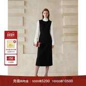 LYNEE 轻量毛呢连衣裙 羊毛桑蚕丝混纺 黑标 轻量系列