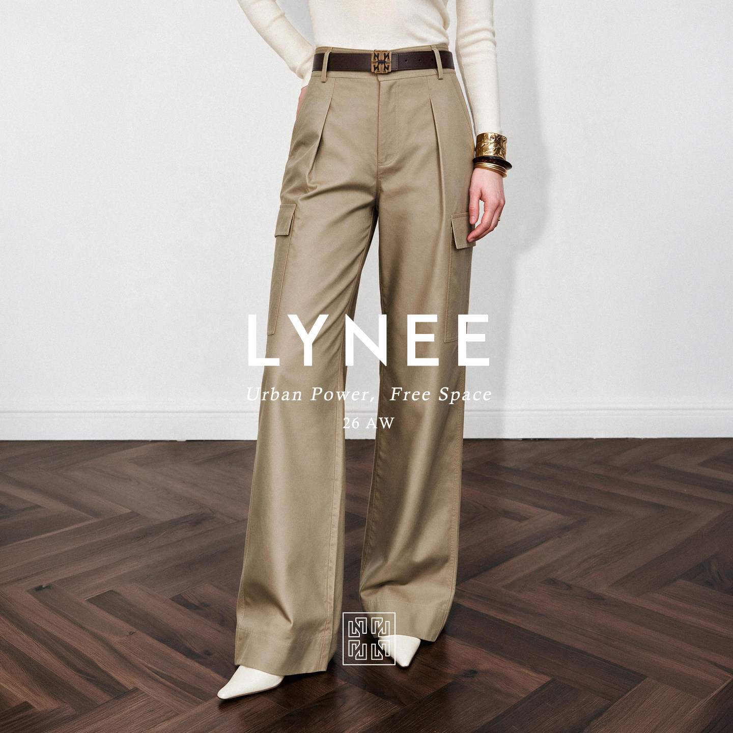 LYNEE卡其棉工装裤女秋高智户外图片
