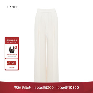 长裤 Toril 女百搭西装 TGD2FSW111 醋酸单褶高腰直筒裤 LYNEE