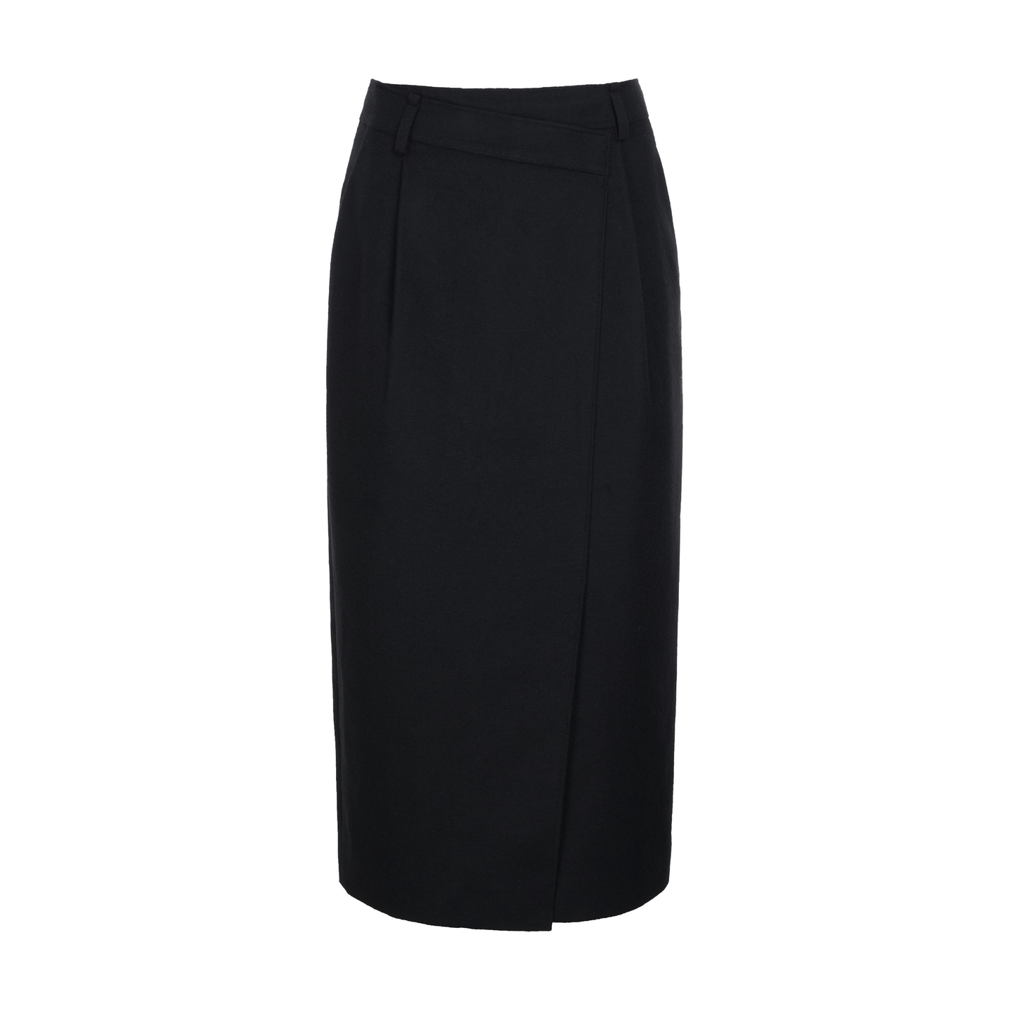 LYNEE【叠序】解构式设计 羊毛半裙 冬季百搭半身裙 直筒百搭裙子