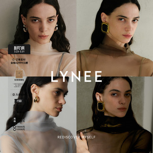 打底衫 LYNEE 叠穿内搭上衣女半高领透视网纱长袖 2026新款 云雾