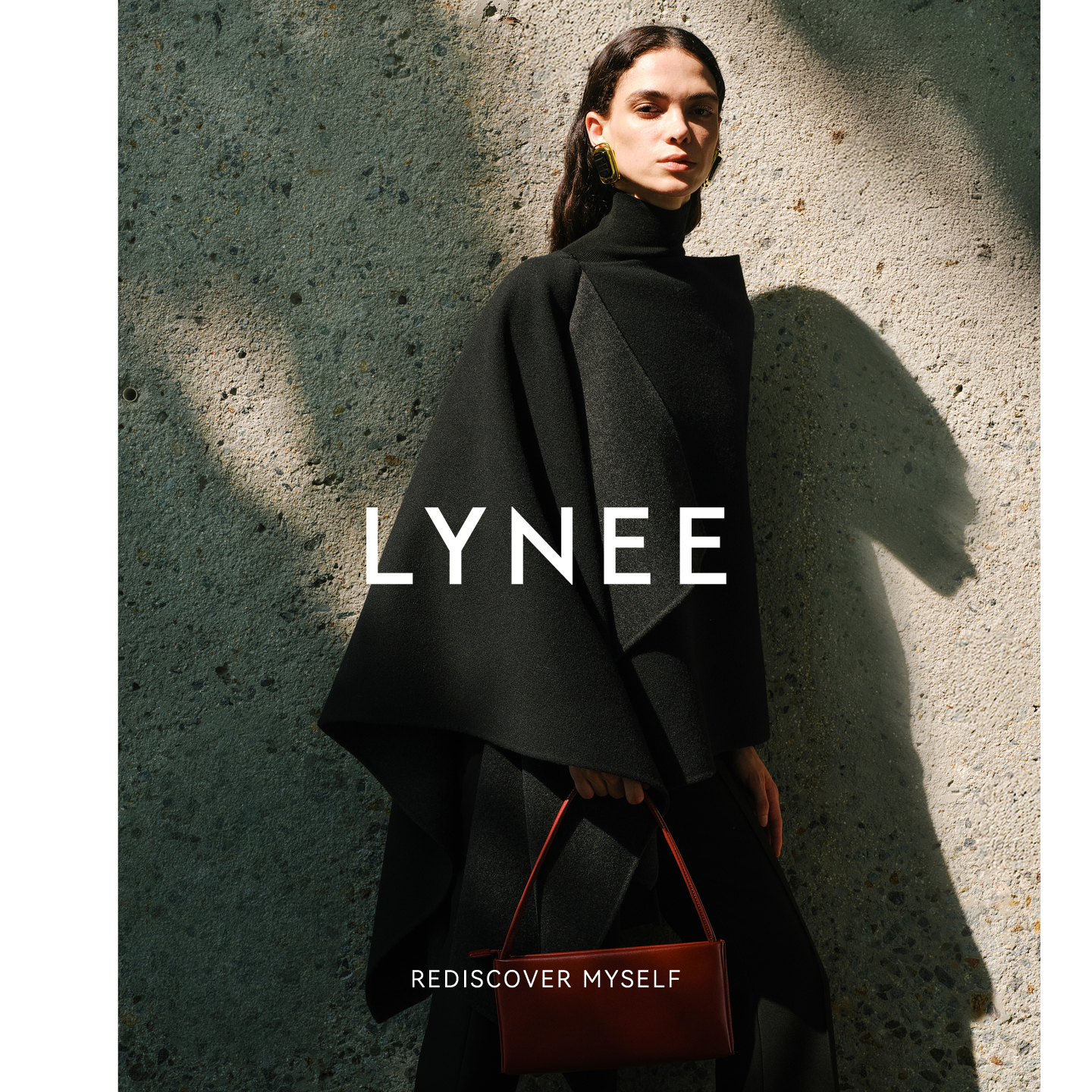 LYNEE【黑标 缪斯之夜】桑蚕丝羊毛双面呢披肩斗篷Row风轻量大衣