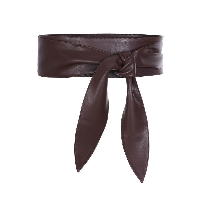 LYNEE 复古PU系带腰封 围裹式绑带时尚腰带配饰 LAD2FAA054