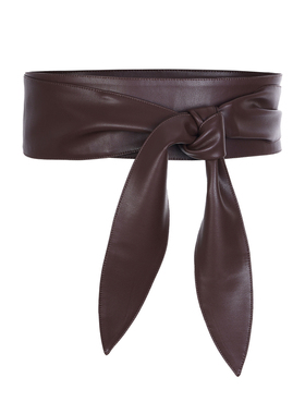 LYNEE 复古PU系带腰封 围裹式绑带时尚腰带配饰 LAD2FAA054