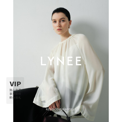 LYNEE白月光立体珠珠衬衫