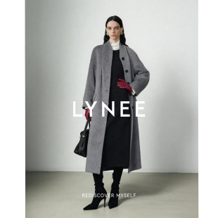 秘鲁进口苏力羊驼毛大衣长款 LYNEE vintage风 印记 黑标