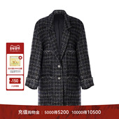 LYNEE 香风外套绵羊毛混纺大衣 平驳领翻边袖 金标系列 卢浮梦境