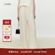 女休闲百搭宽松裤 LYNEE 云端星雨粗花呢小香风抽绳直筒裤 子