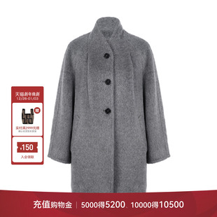 秘鲁进口苏力羊驼毛大衣短款 LYNEE vintage风 印记 黑标