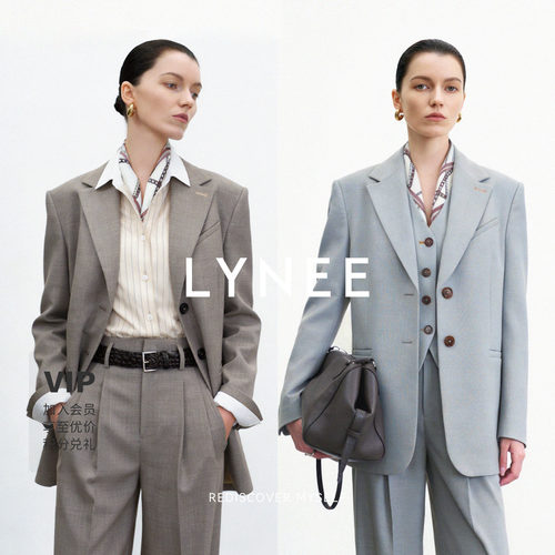 LYNEE【黑标 金融街】精仿羊毛西装上衣女春季高级感休闲通勤外套