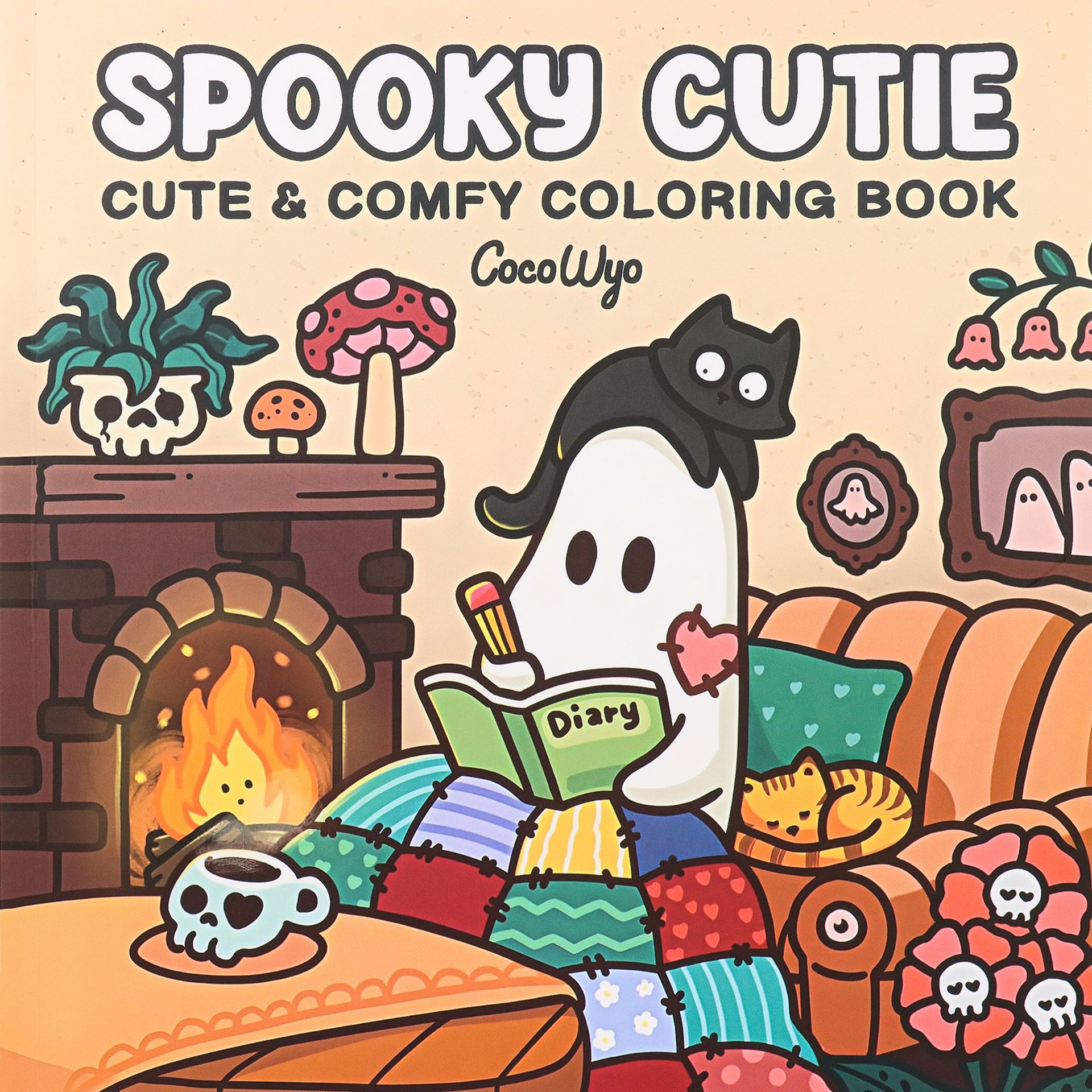 现货跨境新品填色书着色书CUDDLE CUTIES儿童青少年涂色本着色本