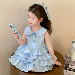 潮服甜美韩范网红潮范休闲穿搭夏新潮宝酷风服装 儿童连衣裙夏韩版
