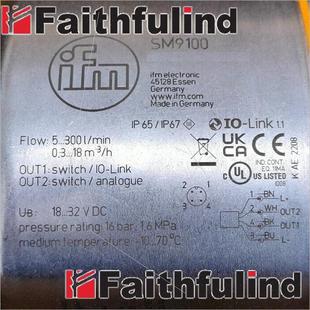 SMR21XGXFRKG 议价IFM SM9100 易福门电磁流量计