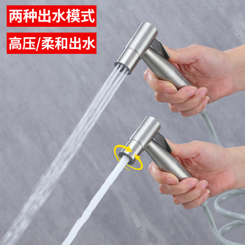 双模出水304不锈钢喷枪马桶伴侣