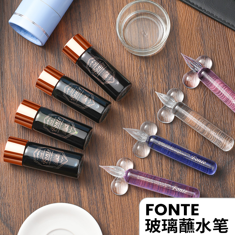 官方优选店玻璃蘸水笔手工制作