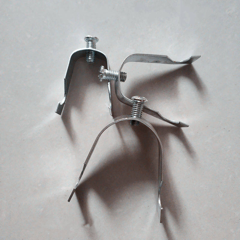 kbgjdg龙骨卡管卡镀锌穿电线管连接件丝杆吊勾卡子铁制吊钩夹吊