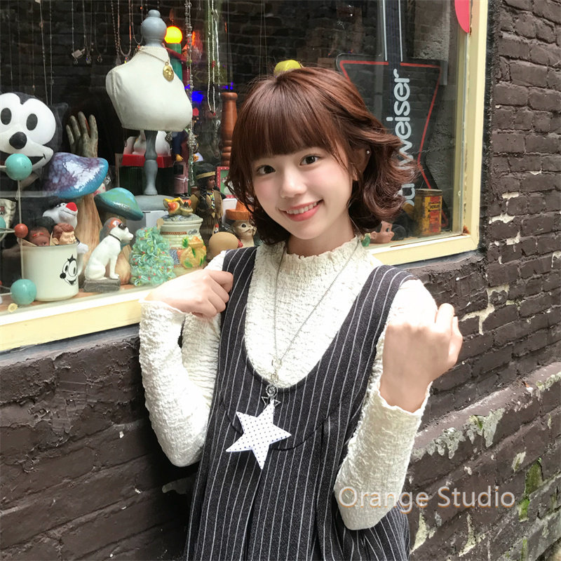 日系古着感波点星星音符项链