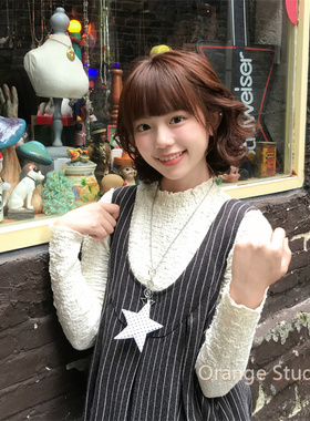 日系古着感波点星星音符项链