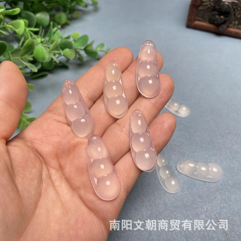 高冰玉髓吊坠男女款挂件抖音快手直播地摊玛瑙10元模式四季豆