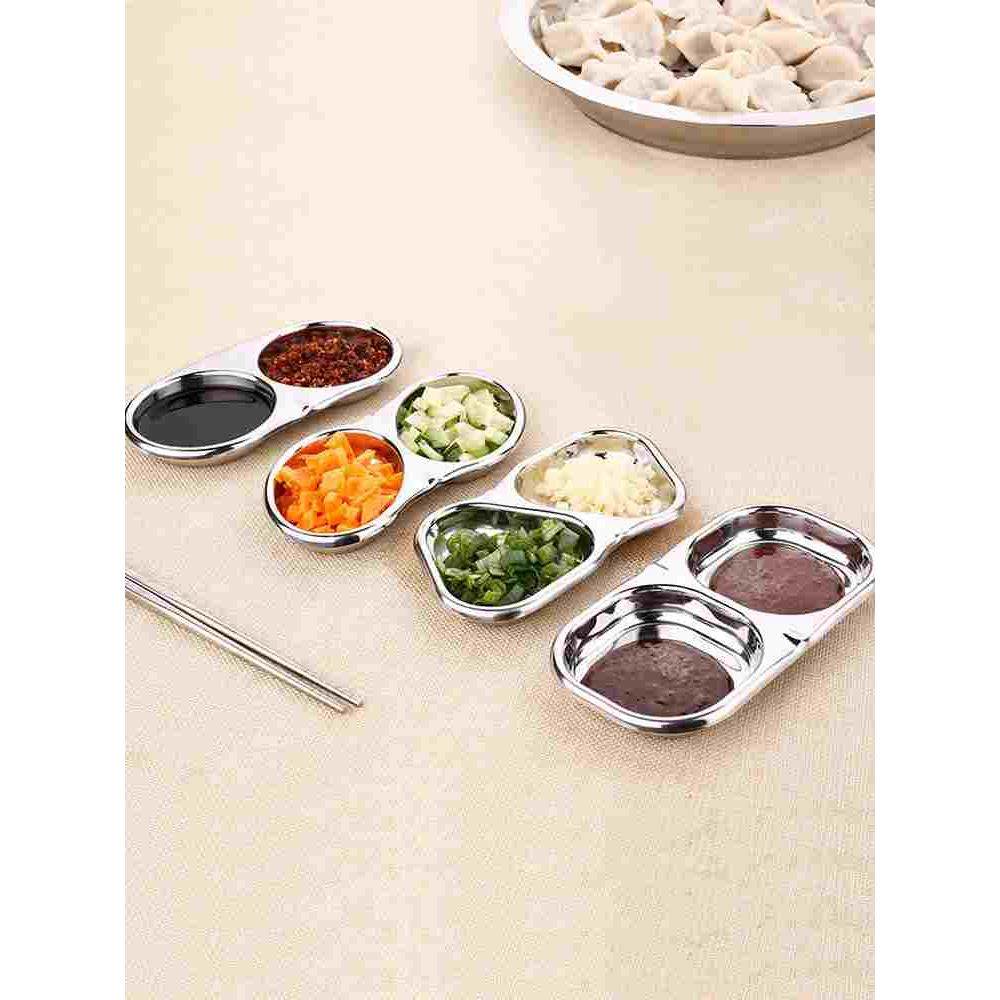 加厚304不锈钢调料碟 鸳鸯双格调料碟 韩式蘸料碟  醋碟 小吃碟,清洗/食品/商业设备,风口/风叶/风机配件,淘宝优惠券,粉丝福利购,淘宝优惠卷