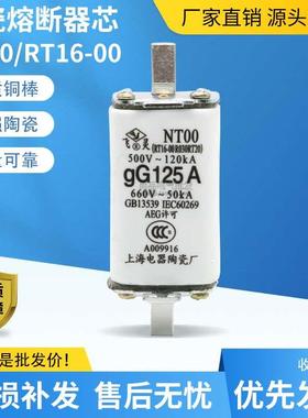 NT00 NTOO陶瓷熔断器RT36保险丝RT16 R030 32A40A63A100A125A160A