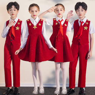 儿童合唱服演出服中小学生大合唱主持人合唱团歌唱比赛朗诵表演服