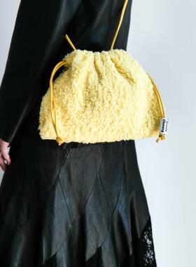 【正品】澳洲设计师品牌EvanaCheung【羊毛卷L系列】 单肩手提包