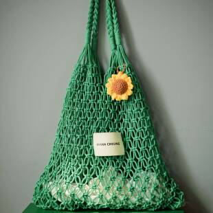 【正品】澳洲设计师品牌EvanaCheung【麦田系列】向阳花针织包